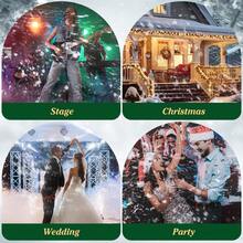 U'King Christmas Party Atmosphere Machine,Snow Machine 1000W Snow Making Machine High Output Snowflake Maker With Wireless & Wired Remote Control Adjustable Snowflake Size Snowmaker For Christmas Halloween Wedding Kids DJ Party Stage Effect - 英規插(220-240V) - 查看 10