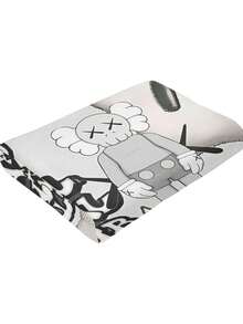 Kawss Kawaii Kaw  Blanket Flannel Blanket, Super Comfortable Winter Warm Blanket Summer Air Conditioning Blanket, Soft And Light Bed Sofa Decoration, Not Easy To Shed, - 黑色 - 查看 7