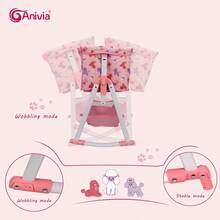 Anivia Brand Doll Rocking Cradle, Suitable For Children 3+ Years Old, Fits 11-18 Inch Dolls, Adjustable Rocking & Fixed Modes, 3 Height Settings, Ideal For Children's Holidays, Christmas Gifts And Birthday Presents - Pink - View 5