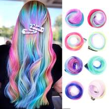Single Clip Gradient Curly Face-Framing Highlights - Invisible Seamless One-Piece Hair Extensions, Lightweight Breathable Non-Damaging Versatile Style - Multicolor - View 2