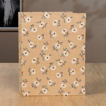 1 pieza Álbum de fotos de tela con estampado floral (Puede contener hasta 100 fotos de 4x6 pulgadas), Álbum de colección de fotos, Álbum de recuerdos familiares y de pareja, Adecuado para jóvenes, Fotos de boda y familiares, Álbum de cumpleaños y crecimiento, Almacenamiento de fotos de Navidad y San Valentín - Multicolor - Ver 14