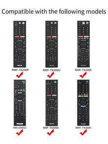 1 pieza Funda protectora para control remoto de TV, compatible con RMF-TX300P/RMF-TX200P/RMF-TX31E, protección antideslizante de máquina original - Multicolor - Ver 3