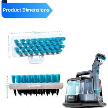 PX251 Tool Brush Replacement Parts Compatible With Shark StainStriker Portable Carpet PX201 PX202BRN PX203BRN PX251 CarpetXpert Upright EX201 R-EX200 R-EX201 EX150 Stain Striker Vacuum Brush- Yongzhoushilengshuitanqufangeshidianpu - 2 gói - Xem 4