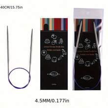 40cm Stainless Steel Knitting Needle Set, Knitting Tools For Sweaters, Practical Knitting Accessories With Storage Bag, Metal Handicraft Supplies For Knitting And Crocheting, Knitting Needles And Accessories - Multicolor - View 21