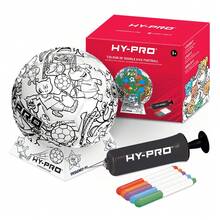 Hy-Pro Doodlekick Colour-In Football - White - View 3