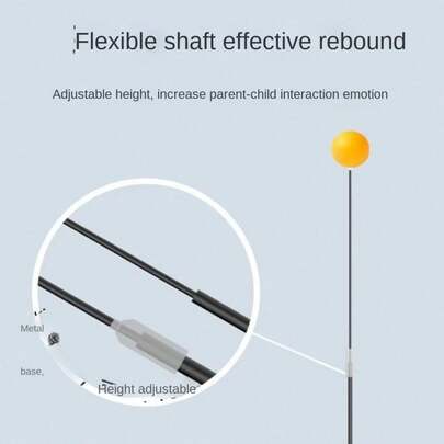 Table Tennis Training Device Eyesight Workout Parent-Child Entertainment Fitness Training Device Adjustable Base Ball Game