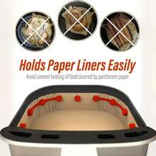 6pcs Magnetic Silicone Clips For Air Fryer - Heat-Resistant, Reusable, , Easy To Clean, Ideal For Holding Down Parchment Paper, Perfect For Cooking, Baking, And Grilling, Baking Essentials, Sleek Design Kitchen Items Kitchen Accessories Kitchen Kitchen Tools - Multicolor - View 7