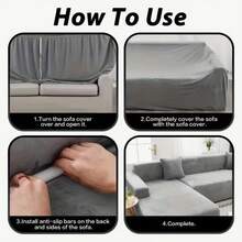 10/20pcs Sofa Cover Fixing Strips With Soft Clips To Secure The Sofa Cover, Ensuring That The Sofa And Bed Cover Are Fixed Firmly - Non Slip, Washable Fixing Strips To Ensure The Stability Of The Sofa Cover, Local Cleaning, And Enhance Home Comfort - White - View 8