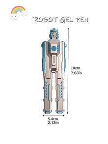 Robot Shaped Neutral Pen, Black Ink Ballpoint Pen, Gift Pen For Students - Multicolor - View 3