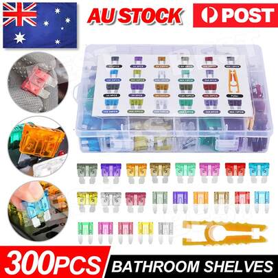 300pcs Car Blade Fuses Assortment Assorted Kit Blade Set Auto Truck Automotive
