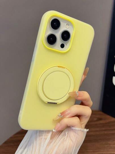 二合一糖果色旋转磁吸手机壳，兼容 16、15、14、13、12、11 Pro Max、16 Plus、17、17 Pro Max，简约双层二合一防摔、防震、防刮手机壳