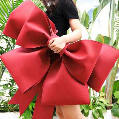 DIY Big Red Bow Decorations, Suitable For Birthdays, Weddings, Party And Holiday Decoration Layouts, Best Gift For Home Decor, Birthday, Graduation, And Christmas Decorations, Room Decorations For Christmas And Winter. Fashionable Influencer Style. Video Tutorial Included, Soft To The Touch, Thickened Material. Even Beginners Can Easily Complete It