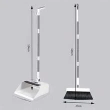 3-In-1 Broom And Dustpan Set With Floor Brush, Multi-Functional Sweeping Cleaning Tool For Home Kitchen Bathroom, Efficient Dirt Debris Removal, Space-Saving Design Easy To Store, Ideal For Hardwood Tile Floors, Durable Ergonomic Construction, Essential Household Cleaning Supplies For Daily & Deep Cleaning Tasks