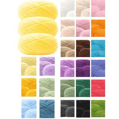 3卷/(140-150克) 5股混色腈纶纱线，每卷约50克，100%腈纶，适合春夏，柔软纱线，中等粗细 - 非常适合手工编织、梭织、DIY工艺品、针织和钩编，柔软且用途广泛，可用于DIY钩编和编织包袋。