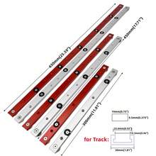 شريط انزلاق عالمي للنجارة، شريط انزلاق مزود بحلقة تثبيت، شريط انزلاق معدل للنجارة، مسار سكة انزلاق للمنضدة المنشار المنزلقة، أداة مساعدة لتعديل DIY لمقبض الدفع المحدود