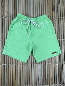 BOYS' BERMUDA SHORTS CHILDREN'S PREPPY FASHION NEW RELEASE - màu xanh lá - Xem 5