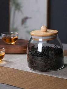 High Borosilicate Glass Sealed Jar For Sugar, Creamer, Tea, Snacks, Condiments,Table Decoration For Weddings And Festivals,Kitchen,Christmas Gift,School Supplies,Coffee Beans With Wide Applications In Restaurant, Kitchen, Hotel,Kitchen,Christmas Gift,School Supplies