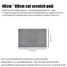 1 件猫抓垫,剑麻状猫抓垫,带粘性尼龙紧固件,水平猫抓垫地毯,保护沙发和地毯,入口门垫,薄型室内防滑可洗入口地毯 - 彩色 - 查看 13