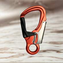 Rock Climbing Quick Hook, 30kN/35kN High Load Capacity Carabiner, Lightweight Aluminum Alloy Climbing Buckle, Two-Section Climbing Main Lock