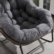 Outdoor Chairs - Grey + Steel + Cotton - View 11