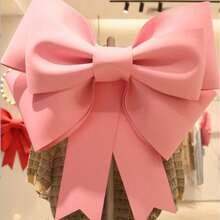 DIY大红蝴蝶结装饰品，适用于生日、婚礼、派对和节日装饰，是家居装饰、生日、毕业典礼和圣诞节装饰的最佳礼物，也是圣诞节和冬季房间装饰的理想之选。时尚网红风格。包含视频教程，触感柔软，加厚材质。即使是新手也能轻松完成。