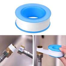 10 Pieces Of Leak Proof Threaded Sealing Tape, Blue Waterproof And Moisture-Proof Toilet Seal, Easy To Wrap And Use, Easy To Install And Durable, Suitable For Pipes, Faucets, Cars - 藍色 - 查看 8