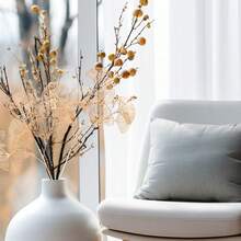 10 Peças Decoração de Natal, Folhas de Ginkgo Falsas, Folhas de Eucalipto Douradas, Flores Artificiais, Balde da Sorte de Ano Novo, Folhas Douradas, Auspicioso, Elegante, Enfeites, Presentes