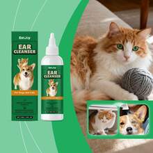 Pet Ear Cleaner - Gentle Care, Refreshing Cleaning Of Pet Ear Wax And Odor