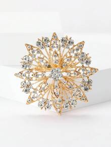 Fashionable Rhinestone Sunflower Brooch For Women Dress Suit Pin Accessories Party Banquet Gift - Sunflower - View 14