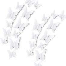 24pcs 3D Butterfly Removable Mural Stickers Wall Stickers Decal For Halloween Home And Room Decoration - Multicolor - View 8