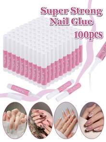 Nail Glue, Super Strong Nail Glue For Acrylic Nails Long Lasting Professional Nail Tip Glue For Press On Nails Bond For Acrylic Nails Adhesive Nail Glue For False Nail Tips 2g/0.07OZ/PCS