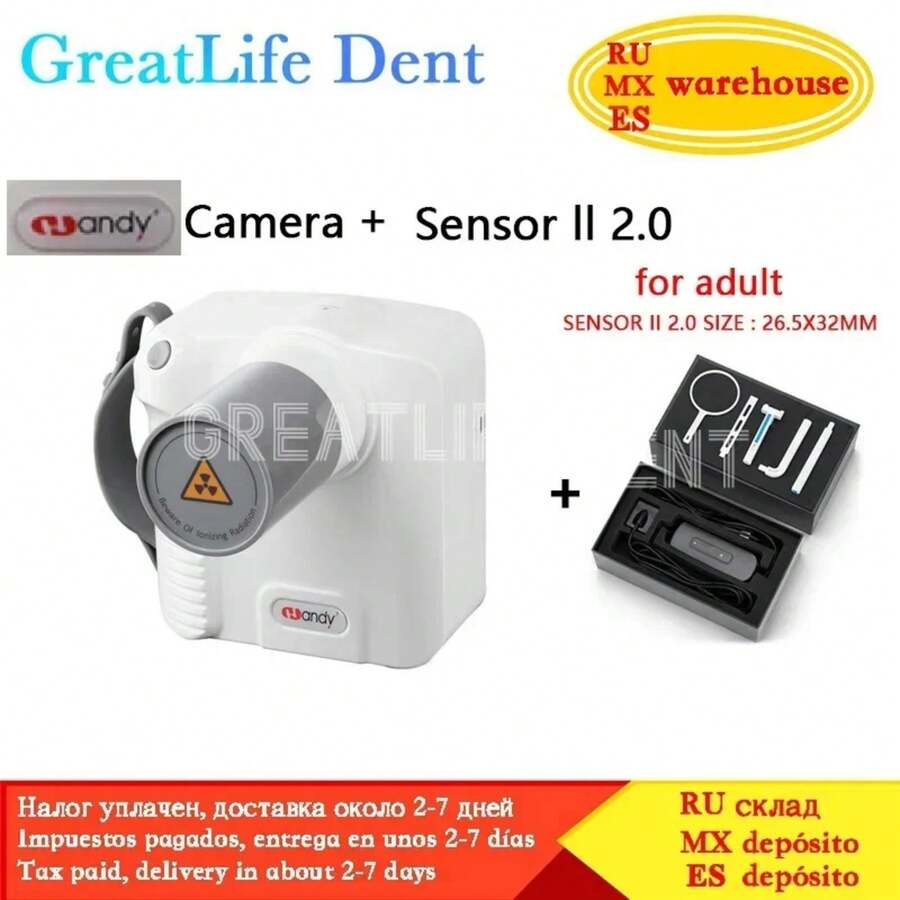 USA Mexico UK EU In Stock GreatLife Dental Hyperlight Portable Digital X-Ray RVG Sensor Machine System Rx Camera - X Ray4 with Smart II - 查看 1