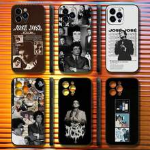 Funda de teléfono del cantante mexicano José José compatible con iPhone 17, 16, 15, 14, 13, 12, 11, Pro, Max, Plus, X, XS, SE4, E, Mini, funda suave de color negro, funda compatible con iPhone 17, funda 17 Pro, funda 17 Pro Max - z7 - Ver 3