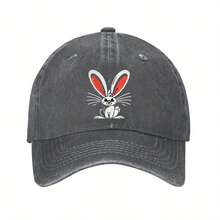 1pc Black Cartoon Rabbit Baseball Cap - Adjustable Dad Hat For Men & Women, Perfect For Running, Workouts & Outdoor Activities, Hand Wash Only, Polyester Material - màu xanh lá - Xem 5