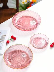 1pc Flower Shaped Multi-Size Tray, Made Of PET Material, Unbreakable, Reusable Fruit/Dessert/Cake Platter, Suitable For Various Festivals, Parties, Banquets, Living Room Desktop Storage - Pink - View 10