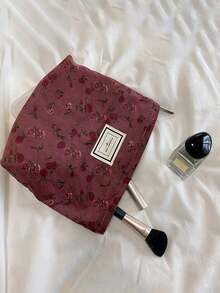 1个灯芯绒复古玫瑰化妆包，斑马纹化妆包，旅行收纳包，多功能储物包，旅行便携洗漱包，可收纳钥匙、口红、硬币、手机、耳机和护肤品，适合旅行、出差、约会、聚会、度假、浴室使用、工作、学习和日常收纳。送给女友、朋友、家人和老师的最佳礼物，生日礼物、节日礼物、情人节礼物。 - 彩色 - 查看 5