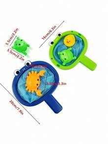 Bộ đồ chơi dưới nước gồm 1 bộ, có lưới bắt cá dễ thương và vui nhộn, đồ chơi tắm hình động vật, thích hợp cho Halloween, Giáng sinh và các dịp khác. - Nhiều màu - Xem 7