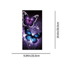 2pcs Creative Butterfly & Flower Car Decals - Vinyl B-Pillar Protector Stickers For Cars, Walls & Windows - Durable, Easy Apply - 2 Pcs - View 4