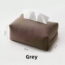 1个新款时尚简约皮革纸巾盒/卫生纸架，奢华家居客厅风格，纸巾收纳盒