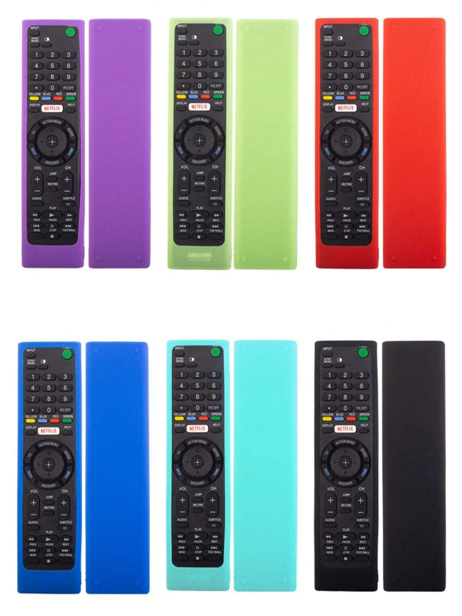1 pieza Funda protectora para control remoto de TV, compatible con RMF-TX300P/RMF-TX200P/RMF-TX31E, protección antideslizante de máquina original - Multicolor - Ver 1