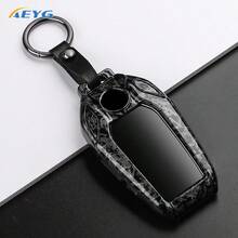 适用于宝马5系、7系G11、G12、G30、G31、G32、I8、I12、I15、G01、X3、G02、X4、G05、X5、G07、X7的碳纤维纹理ABS汽车钥匙壳保护套，钥匙扣 - BMWD款 - 查看 13