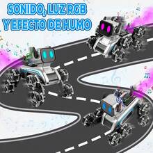 ELE-GATE Robot de Juguete RC Perro 8WD con Control Remoto, Luces LED RGB, Sonido y Humo - Multicolor - Ver 10