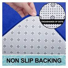 Memory Foam Bath Mat 24x16, Extra Soft And Absorbent Bathroom Mats, Non Slip Washable Carpet For Floor, Shower And Tub, Royal Blue - 多色50 - 查看 5