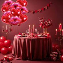 TFKI 10 Packs Of Large Pink Huge Red Lips Balloons Heart Ballons For Makeup Themed Party Anniversary Decor Kiss The Miss Goodbye 30 Inch - Lipsheart10 - View 4