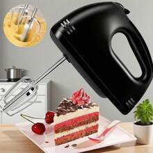 LÈRFM Hand Mixer, Food Mixer, Egg Beater, Dough Mixer, Household Mixer, Kitchen Baker - Black - View 11