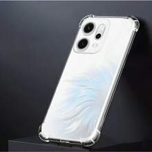 适用于 OPPO Reno14/Reno14F 的全新三合一手机壳，透明防摔，包含手机壳、全屏钢化膜和镜头膜。 - 無色 - 查看 4