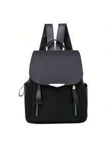 Women's Outdoor Simple Oxford Zipper Backpack Multi-Purpose Travel Bag - Multicolor - View 11