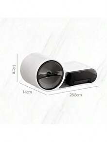 Wall-Mounted Waterproof Toilet Roll Holder, Bathroom Tissue Box With Phone Shelf & Storage Compartment - Default - View 10