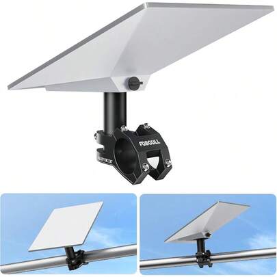 Starlink Mini Mount Kit For RV Boat Camper Ladder And Guardrail CNC Aluminum Alloy Adjustable Clamp 0.79"1.38" Pipe Diameter Universal Pipe Adapter Compatible With Starlink Mini