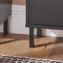 SoBuy 3 Flip-Drawers Shoe Cabinet Shoe Rack Shoe Storage Cupboard Organizer Unit Black W50 X D19 X H129cm FSR151-H-SCH - Black - View 9